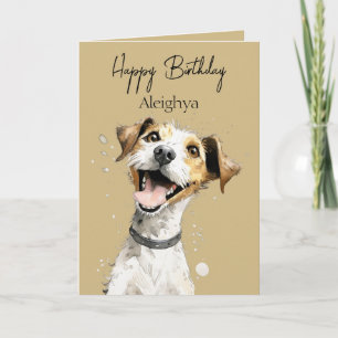 Personalised Jack Russell Card
