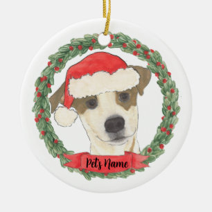 Personalised Jack Russell Terrier Ceramic Tree Decoration