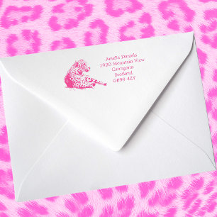 Personalised Jaguar New Home Address Rubber Stamp