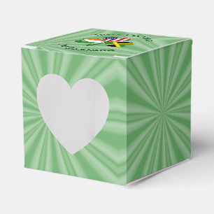 Personalised Jamaica Ireland USA Shamrock Favour Box