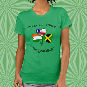 Personalised Jamaica Ireland USA Shamrock Women’s T-Shirt