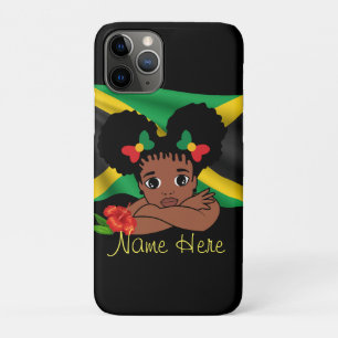 Personalised Jamaican Flag Girl Case-Mate iPhone Case