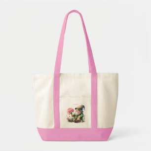 Personalised January Birth Month Garden Gnome Tote Bag