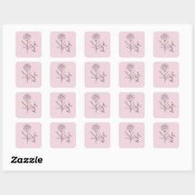 Personalised January Carnation Birth Flower 