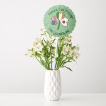 Personalised Japan Ireland USA Shamrock