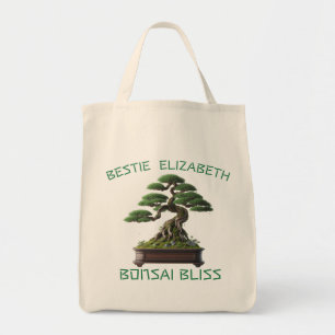 Personalised Japanese Bonsai Tree Orintal Art Tote Bag