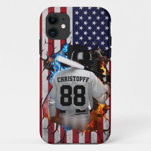 Personalised Jersey American Baseball Case-Mate iPhone Case