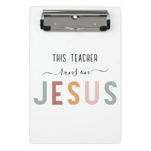 Personalised Jesus faith professions  Mini Clipboard