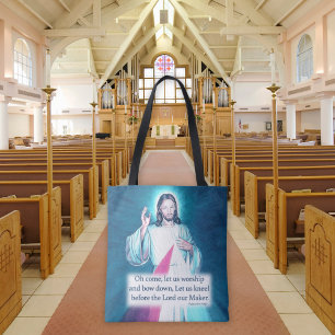 Personalised Jesus Sacred Heart Tote Bag