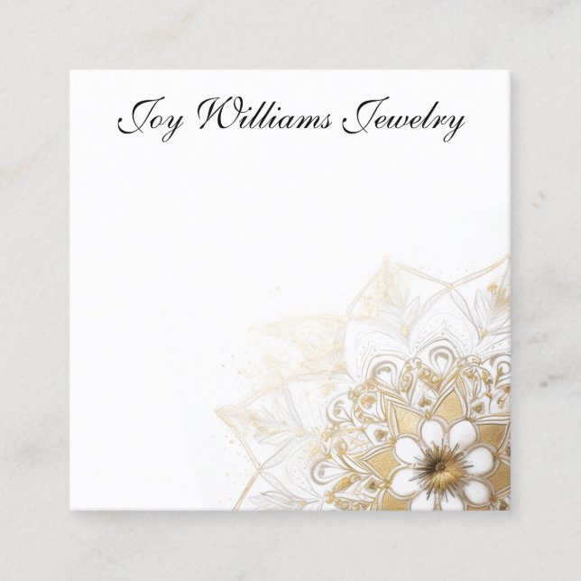 Personalised Jewellery Earring Card (Front)