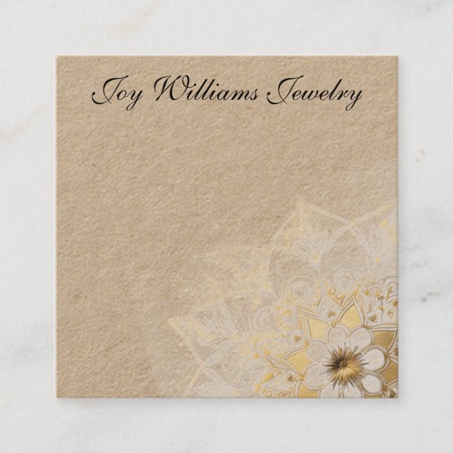 Personalised Jewellery Earring Card (Front)