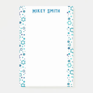 Personalised Jewish Star Post-it Notes