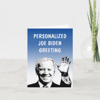 Personalised Joe Biden Greeting Card