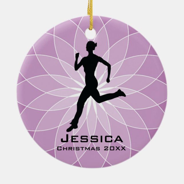 Personalised Jogger Runner Ornament (Back)