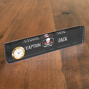 Personalised Jolly Roger (Cutlass)  Nameplate