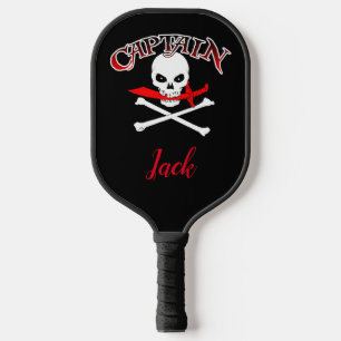 Personalised Jolly Roger (Cutlass) Pickleball Paddle