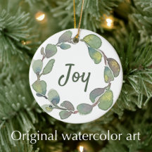 Personalised Joy Original Watercolor Scripture