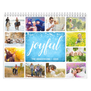 Personalised Joyful Family Photo Calendar