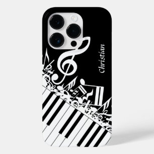 Personalised Jumbled Musical Notes and Piano Keys Case-Mate iPhone 14 Pro Case