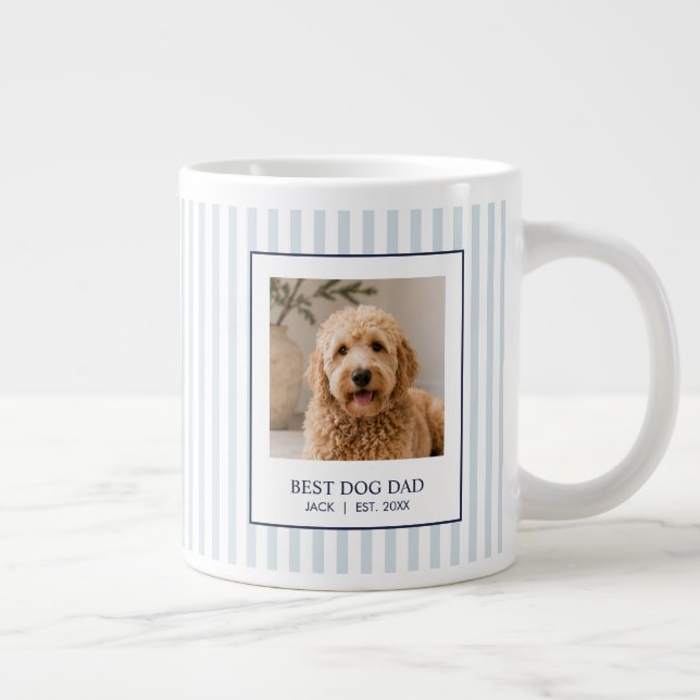 Personalised Jumbo Best Dog Photo Large Coffee Mug (Right)