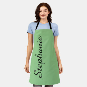 Personalised Jumbo Script Name Choose Your Colour Apron