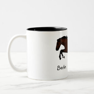 Personalised Jumping Horse Mug