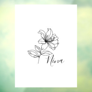 Personalised June Honeysuckle Birth Flower Gift 