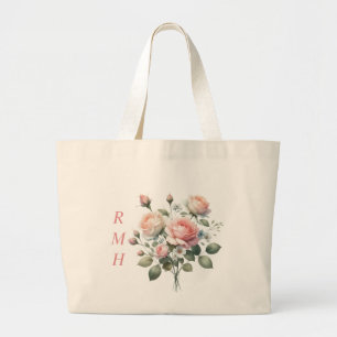 Personalised June Rose Tote Bag