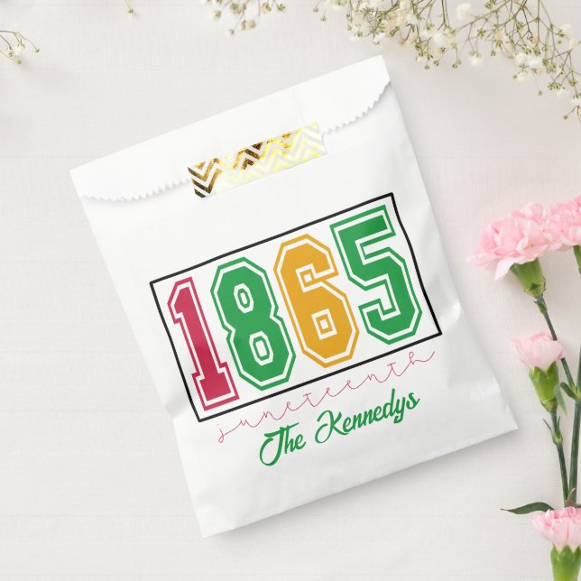 Personalised Juneteenth - Black History  Favour Bags (Sealed)