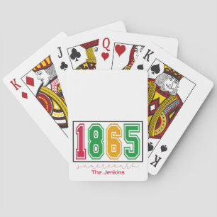Personalised Juneteenth - Black History  Playing Cards