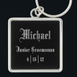 Personalised Junior Groomsman Keychain<br><div class="desc">Personalised Junior Groomsman Keychain</div>