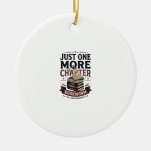 Personalised Just One More Chapter Est 1985 Bookwo Ceramic Tree Decoration