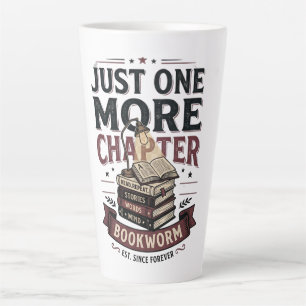Personalised Just One More Chapter Est 1985 Bookwo Latte Mug