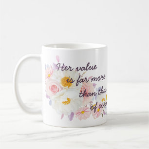 Personalised JW sisters gifts - Proverbs 3:15 Mug