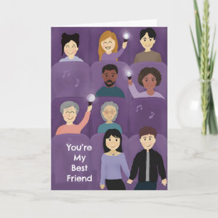 Personalised K-pop Concert Best Friend Love Thank You Card