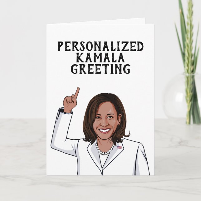 Personalised Kamala Greeting Card (Front)