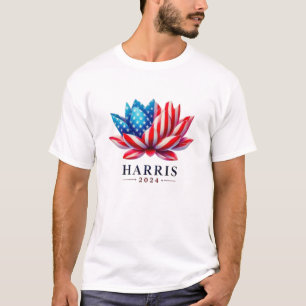 Personalised kamala harris flower America T-Shirt