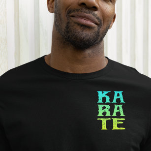 Personalised Karate Black T-Shirt