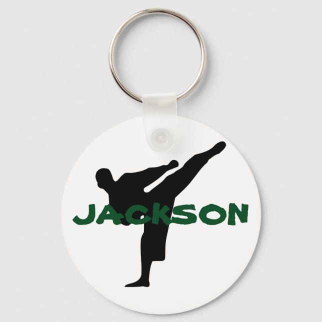 Personalised Karate Keychain (Front)
