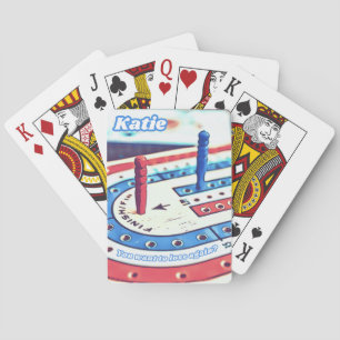 Personalised Katie Name Cribbage Playing Cards