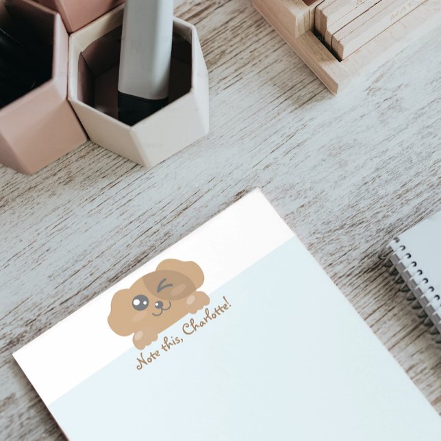 Personalised Kawaii Animal - Dog Notepad (Creator Uploaded)