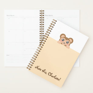 Personalised Kawaii Animal - Monkey Planner