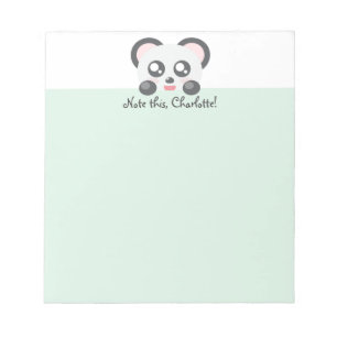 Personalised Kawaii Animal - Panda Notepad