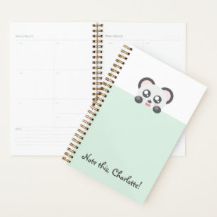 Personalised Kawaii Animal - Panda Planner