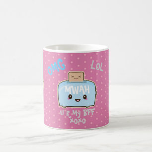 Personalised Kawaii BFF Best Friends Mug Cute Food