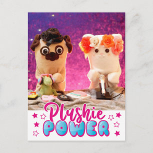 Personalised Kawaii Cute Plushie Power Plushiemail Postcard