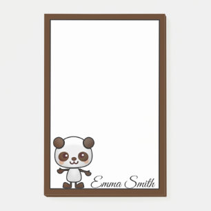 Personalised Kawaii Panda Bear Post-It Notes