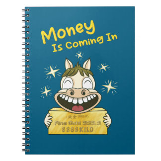 Personalised kawaii Wealth Manifestation Pony Notebook
