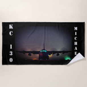 Personalised KC-130 Turboprop Plane Beach Towel