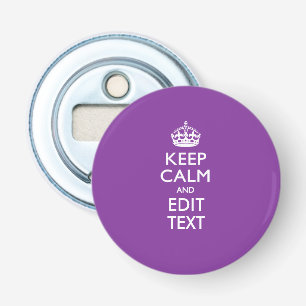 Personalised KEEP CALM AND Edit Text Colourful Bottle Opener